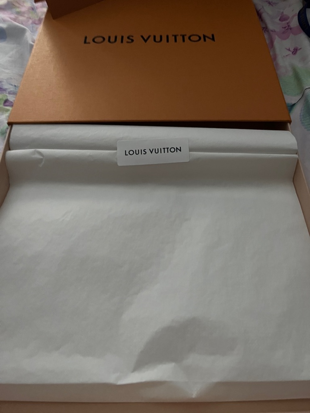 Louis Vuitton Orange Packaging Set with Navy Accents - Picture 3 of 11